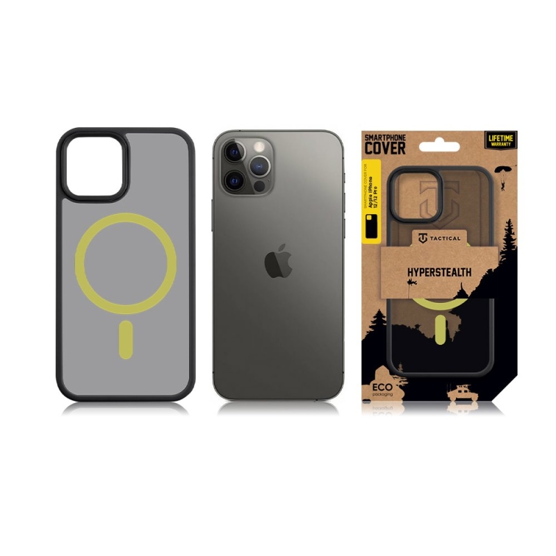 Tactical MagForce Hyperstealth 2.0 Kryt pro iPhone 12/12 Pro Black/Yellow