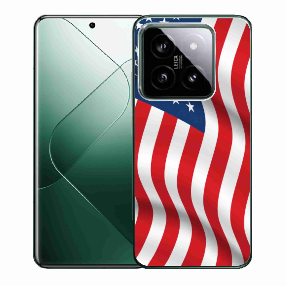 Gelový kryt mmCase na Xiaomi 14 - USA vlajka