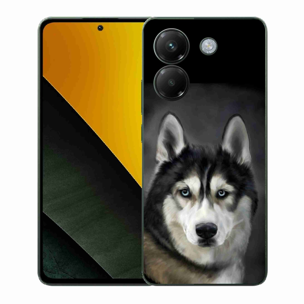 Gelový kryt mmCase na Xiaomi Poco M7 Pro 5G - husky