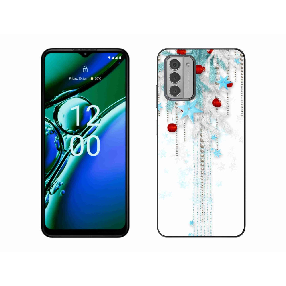 Gelový kryt mmCase na Nokia G42 - vánoční ozdoby