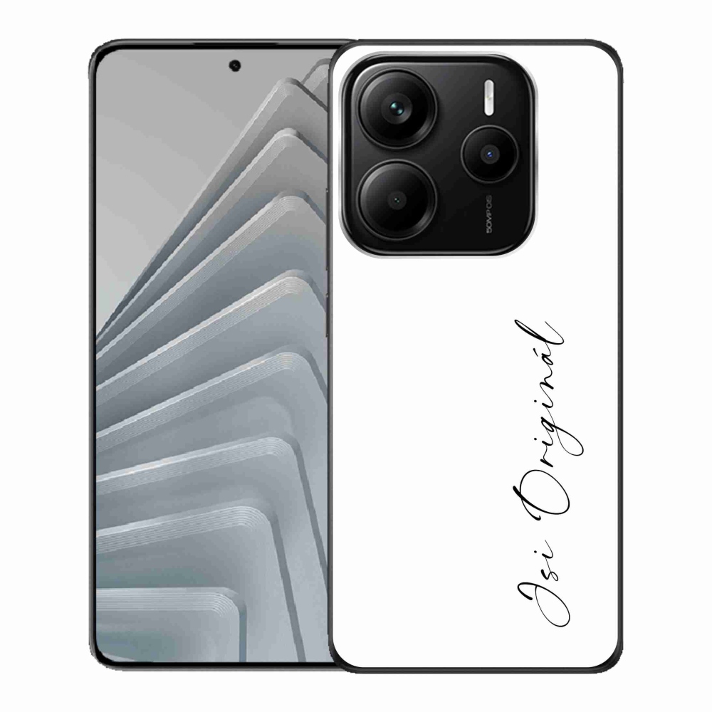Gelový kryt mmCase na Xiaomi Redmi Note 14 5G - jsi originál bílé pozadí
