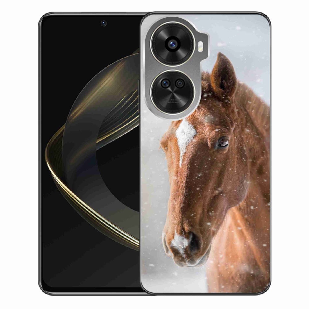 Gelový kryt mmCase na Huawei Nova 12 SE - hnědý kůň 2