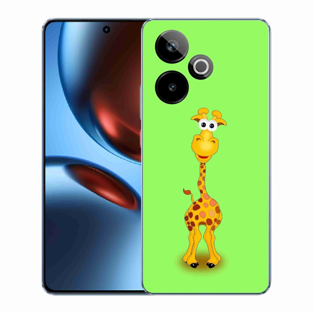Gelový kryt mmCase na Realme GT 7 5G/GT 7T 5G - kreslená žirafa