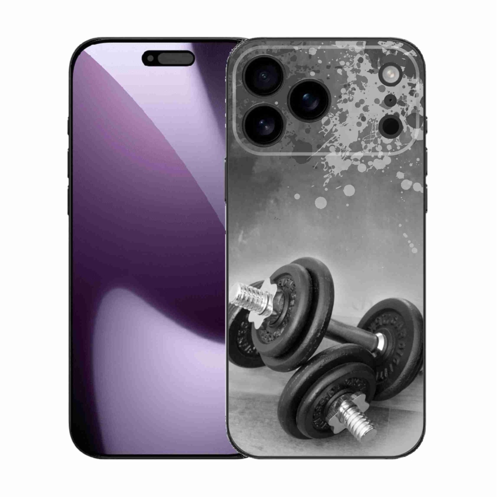 Gelový kryt mmCase na iPhone 17 Pro Max - činky 1