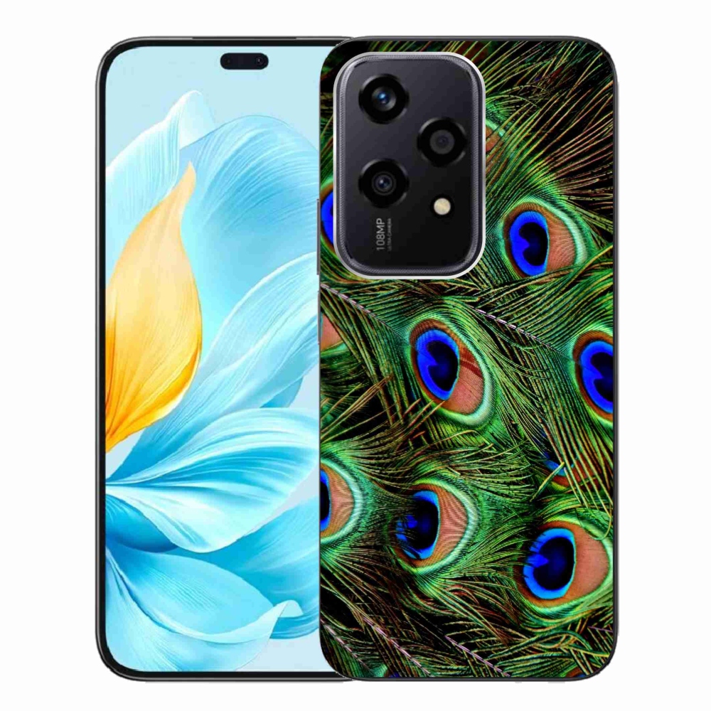 Gelový kryt mmCase na Honor 200 Lite 5G - paví peří