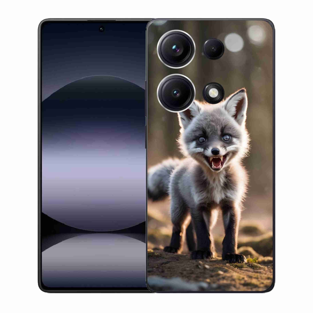 Gelový kryt mmCase na Xiaomi Redmi Note 14S - rozzuřená liška