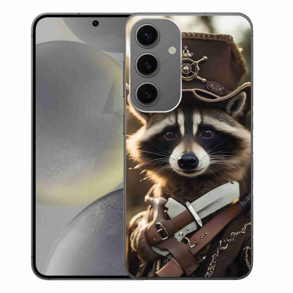 Gelový kryt mmCase na Samsung Galaxy S24+ - mýval v uniformě
