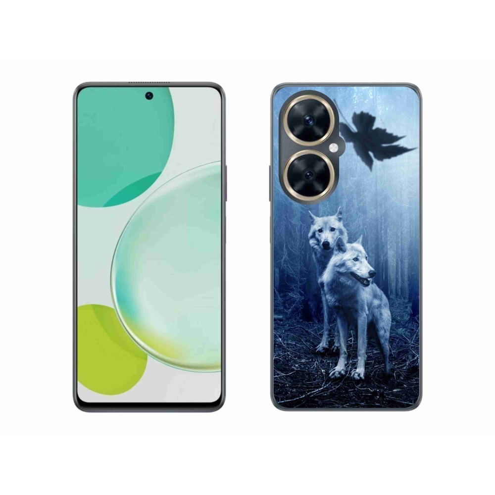 Gelový kryt mmCase na Huawei Nova 11i - vlci v lese
