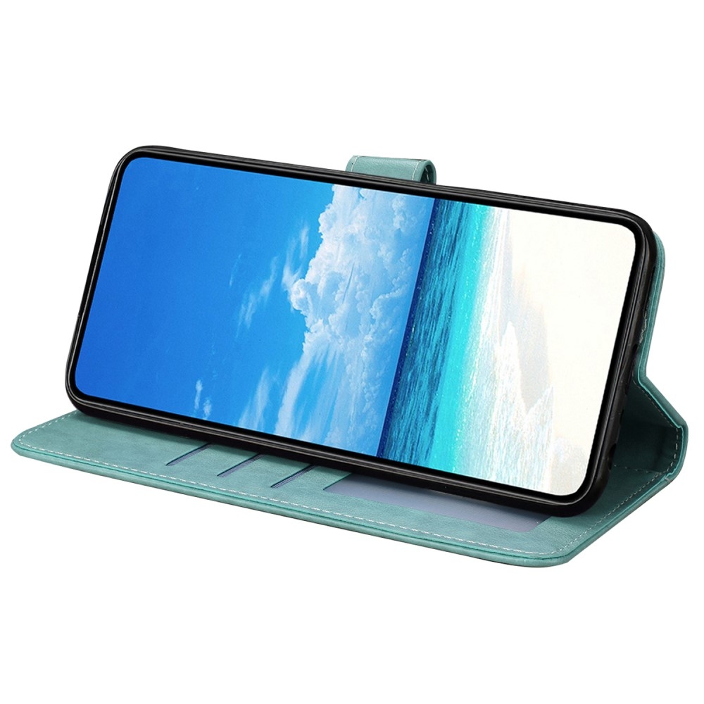 Floral Butterfly knížkové pouzdro na Xiaomi Redmi A5 (171.7x77.8x8.3mm) - modrozelené