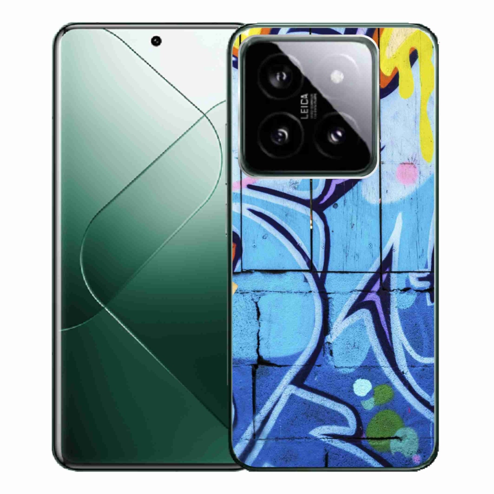 Gelový kryt mmCase na Xiaomi 14 Pro - graffiti