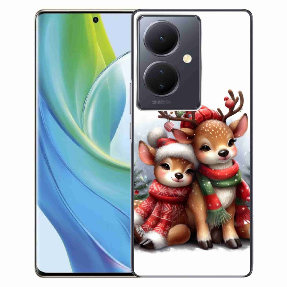 Gelový kryt mmCase na Vivo V29 Lite 5G - vánoční sobi