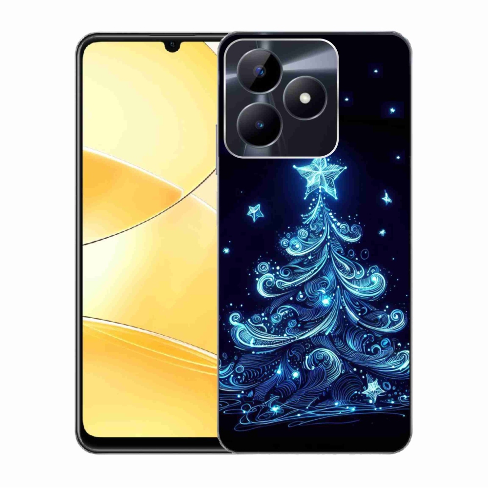 Gelový kryt mmCase na Realme C51/C53 - neonový vánoční stromek 4