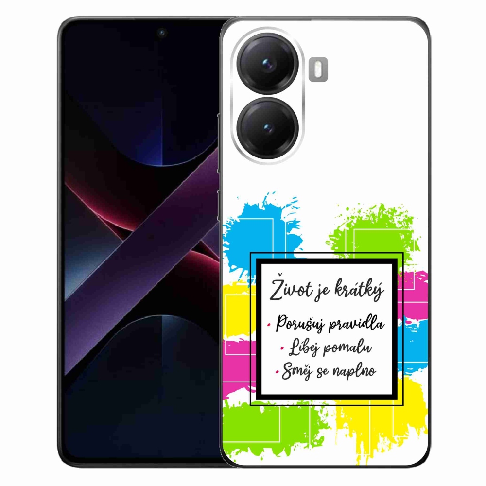Gelový kryt mmCase na Xiaomi Poco X7 Pro 5G - citát 5 bílé pozadí
