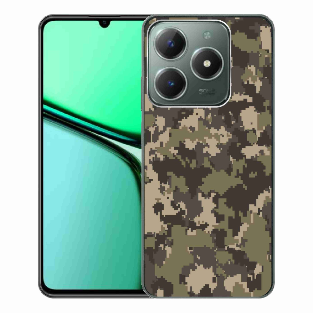 Gelový kryt mmCase na Realme C61 - maskáčový vzor 12