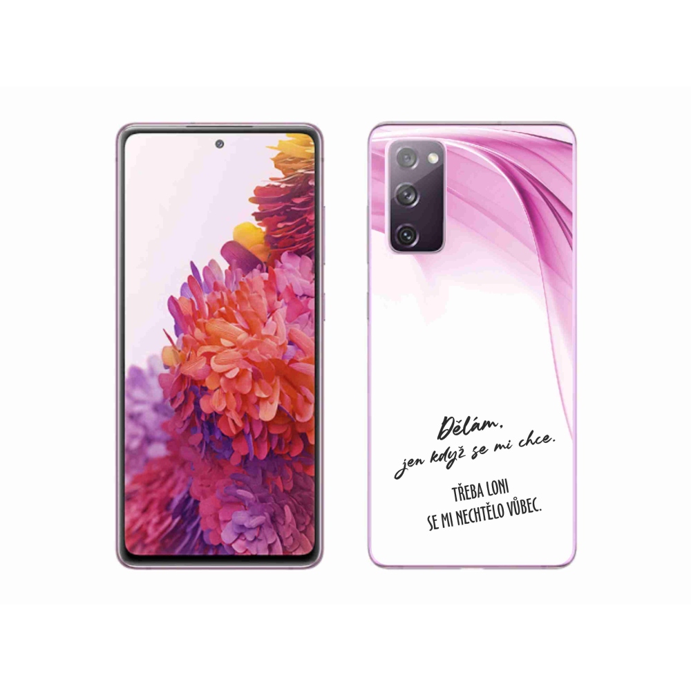 Gelový kryt mmCase na Samsung Galaxy S20 FE - vtipný text 12 bílé pozadí