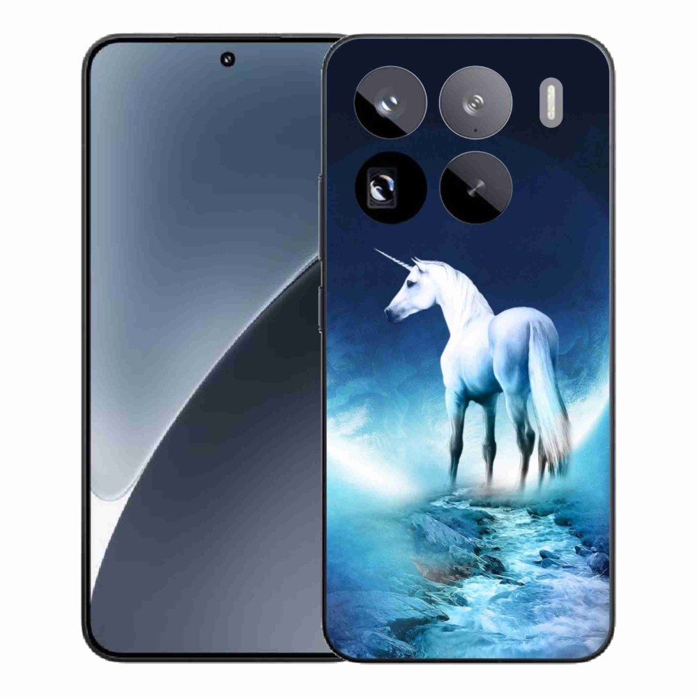 Gelový kryt mmCase na Xiaomi 15 Pro - bílý jednorožec