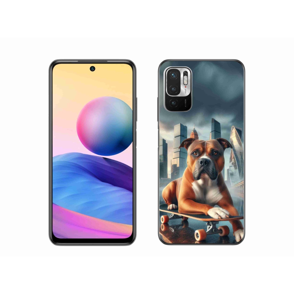 Gelový kryt mmCase na Xiaomi Poco M3 Pro/5G - pes na skateboardu