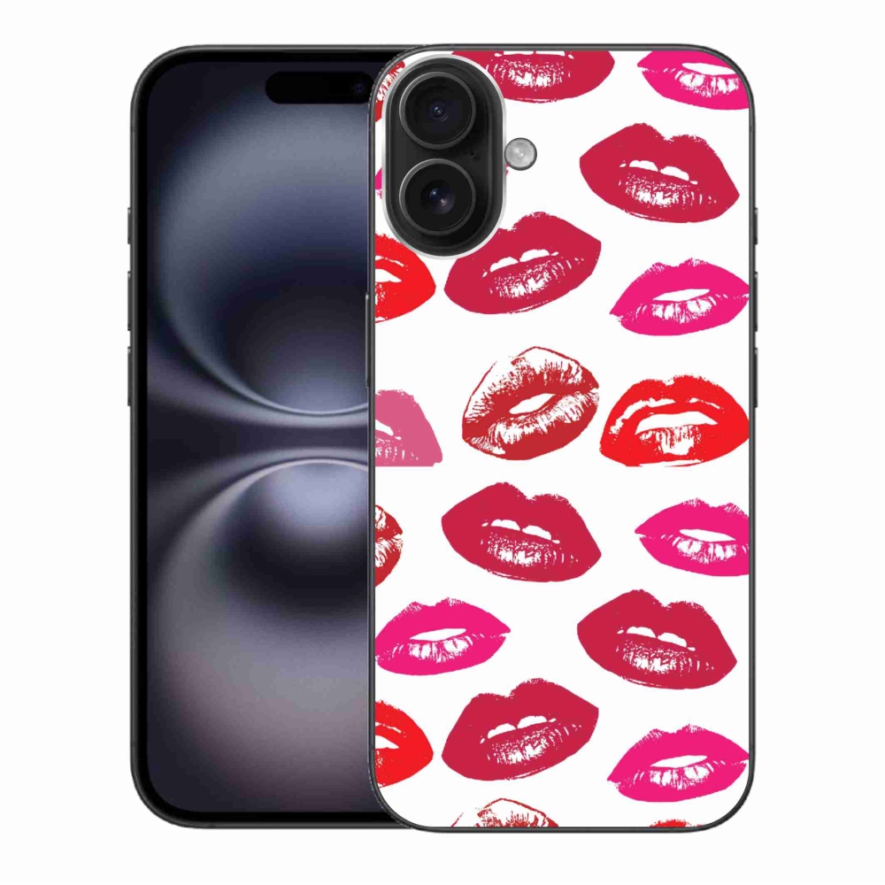 Gelový kryt mmCase na iPhone 16 Plus - rty
