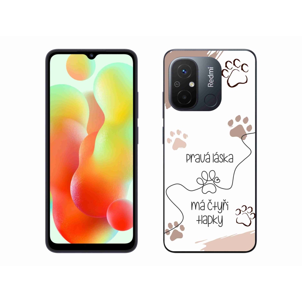 Gelový kryt mmCase na Xiaomi Redmi 12C - psí motiv 1 bílé pozadí