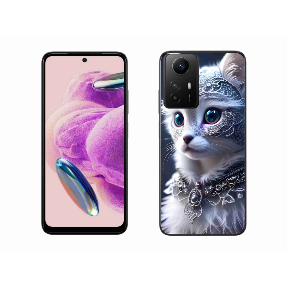 Gelový kryt mmCase na Xiaomi Redmi Note 12S - bílá kočka
