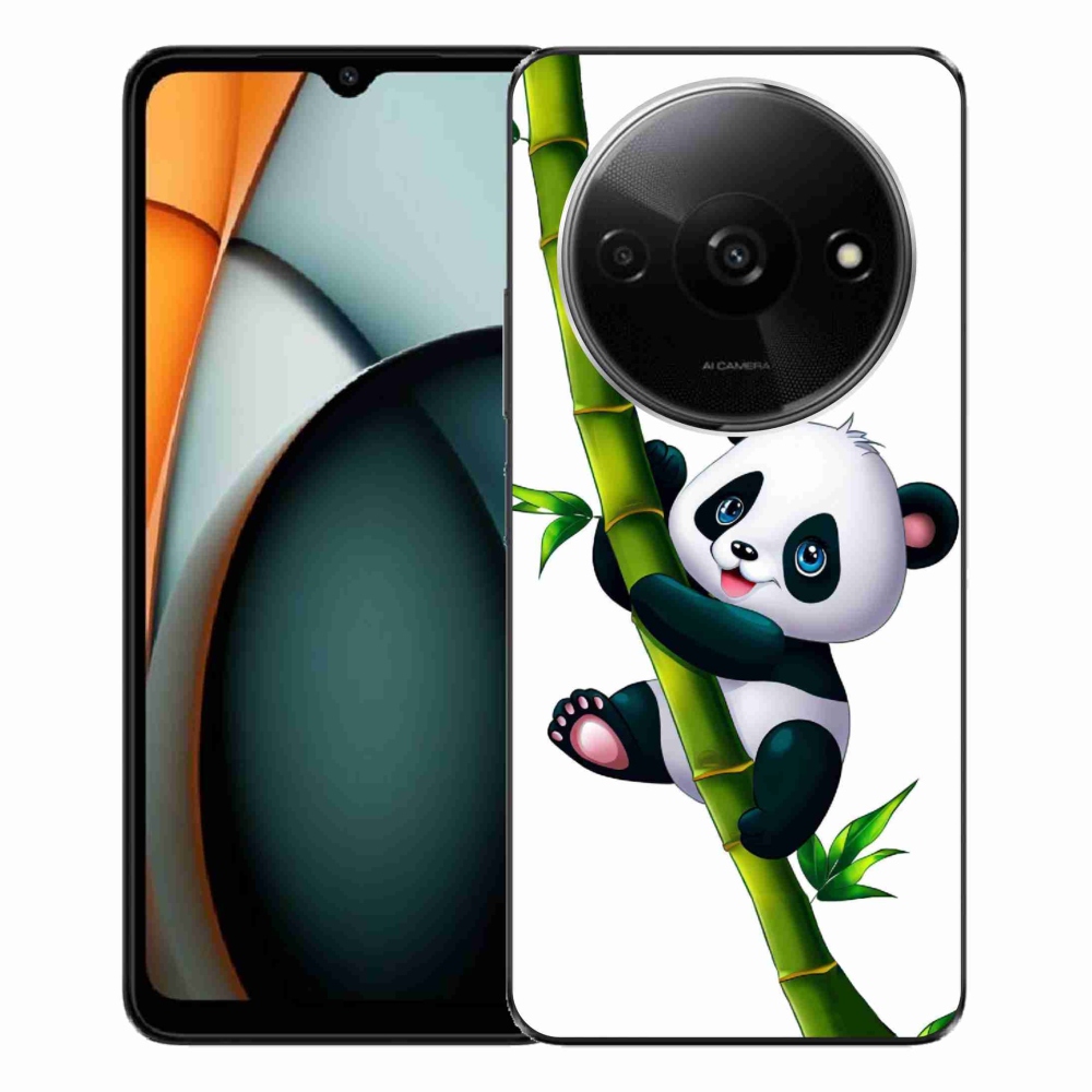 Gelový kryt mmCase na Xiaomi Redmi A3 - panda na bambusu