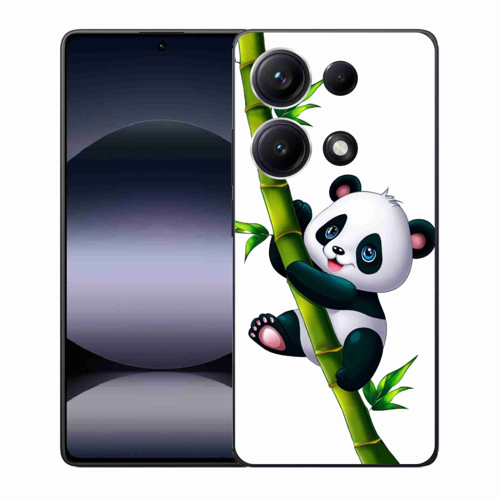 Gelový kryt mmCase na Xiaomi Redmi Note 14S - panda na bambusu