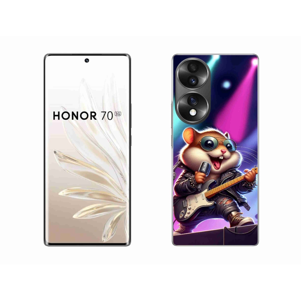 Gelový kryt mmCase na Honor 70 - křeček rocker