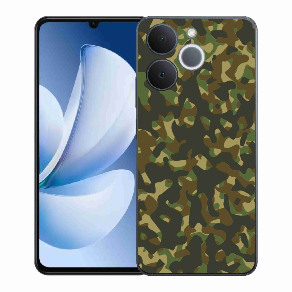 Gelový kryt mmCase na Realme Note 70T - maskáčový vzor 1