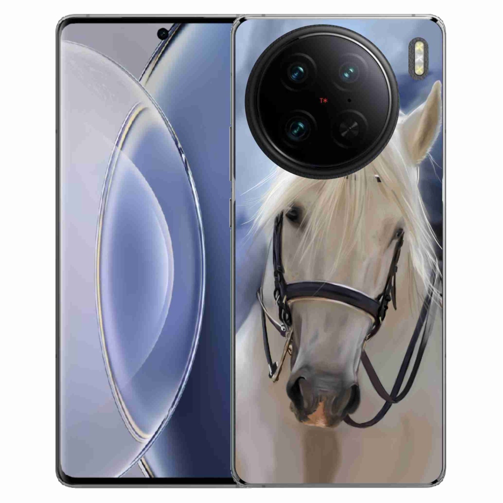 Gelový kryt mmCase na Vivo X90 Pro - bílý kůň