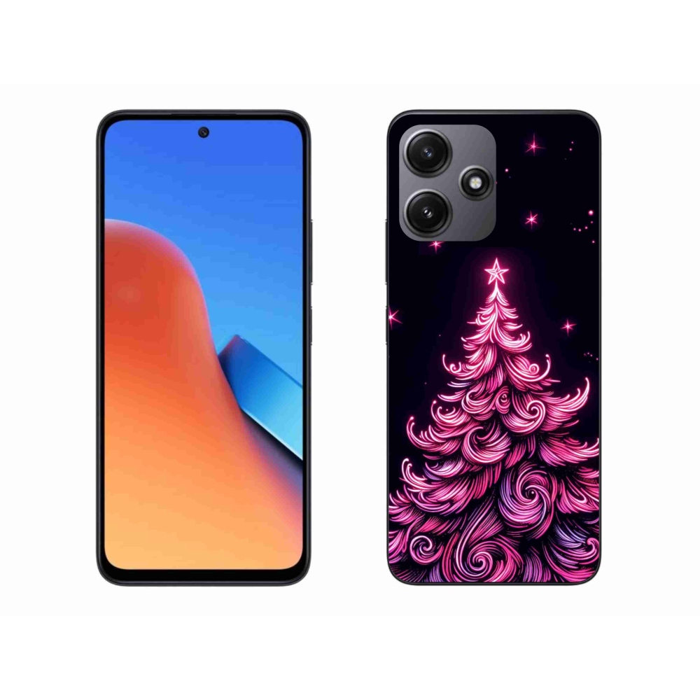 Gelový kryt mmCase na Xiaomi Redmi 12 5G - neonový vánoční stromek 2