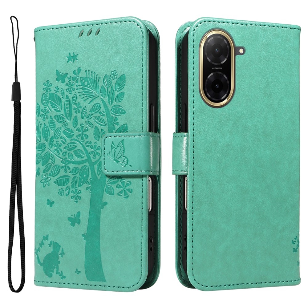 Trees knížkové pouzdro na Xiaomi Redmi A5 (173.45x79.35x8.45mm) - modrozelené