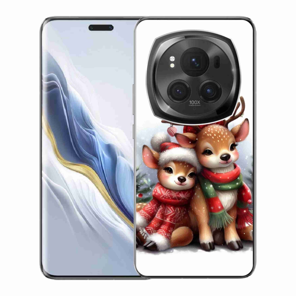Gelový kryt mmCase na Honor Magic 6 Pro 5G - vánoční sobi