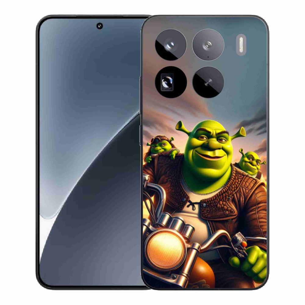 Gelový kryt mmCase na Xiaomi 15 Pro - shrek na motorce