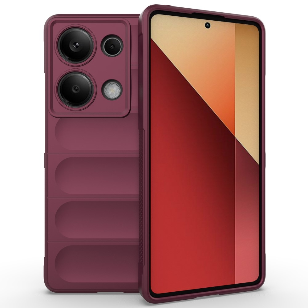 Rugg odolný gelový obal na Xiaomi Redmi Note 13 Pro 4G/Poco M6 Pro - vínový