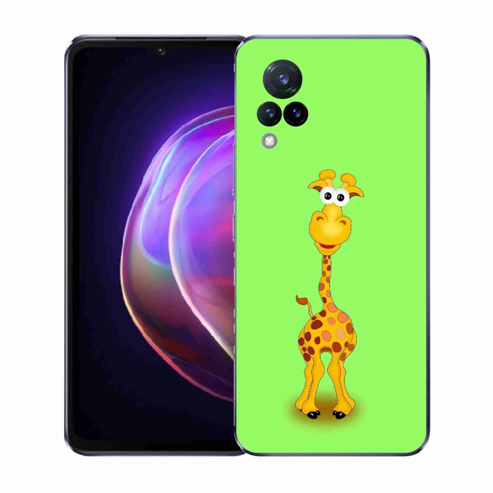 Gelový kryt mmCase na Vivo V21 4G/5G - kreslená žirafa