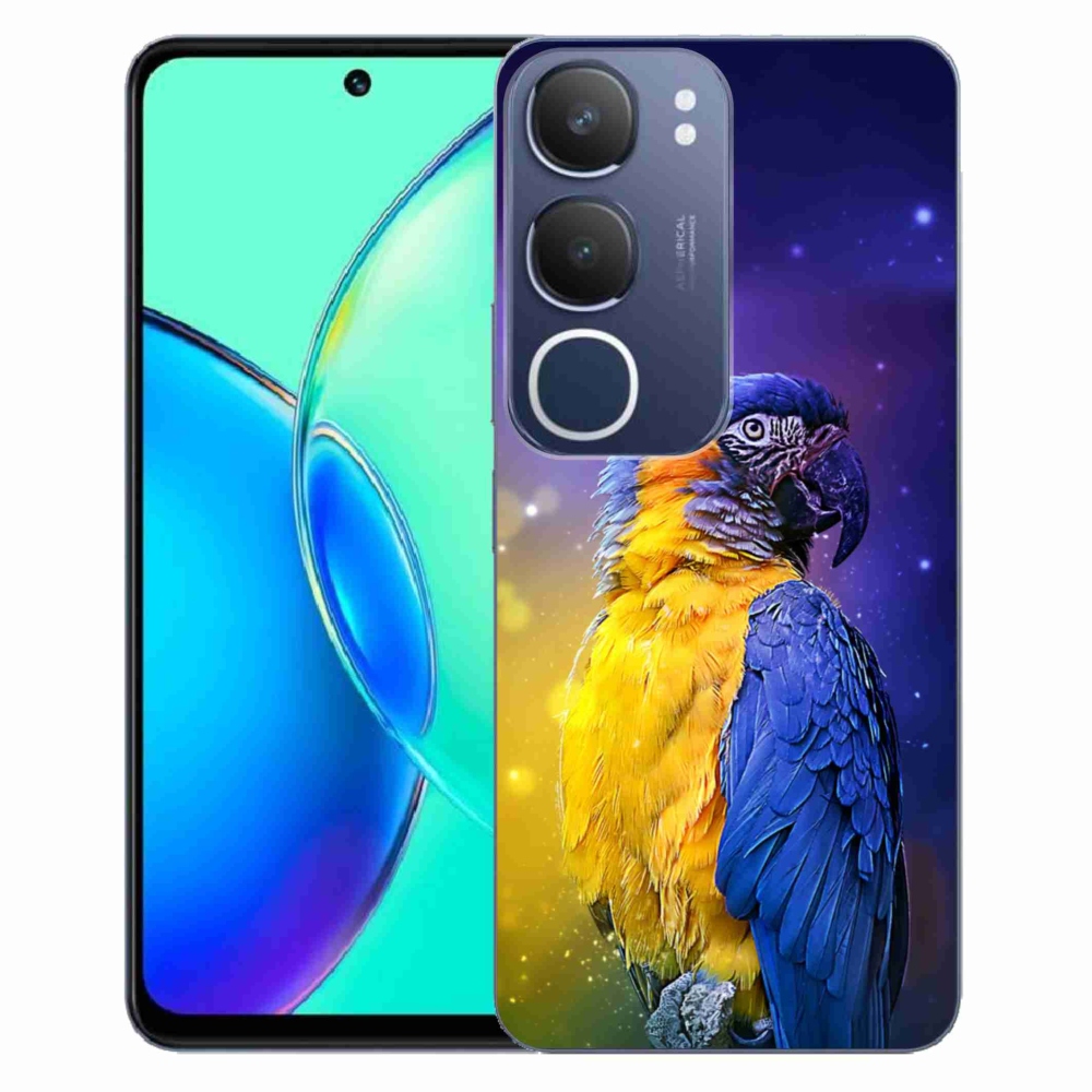 Gelový kryt mmCase na Vivo Y19s - papoušek ara 1