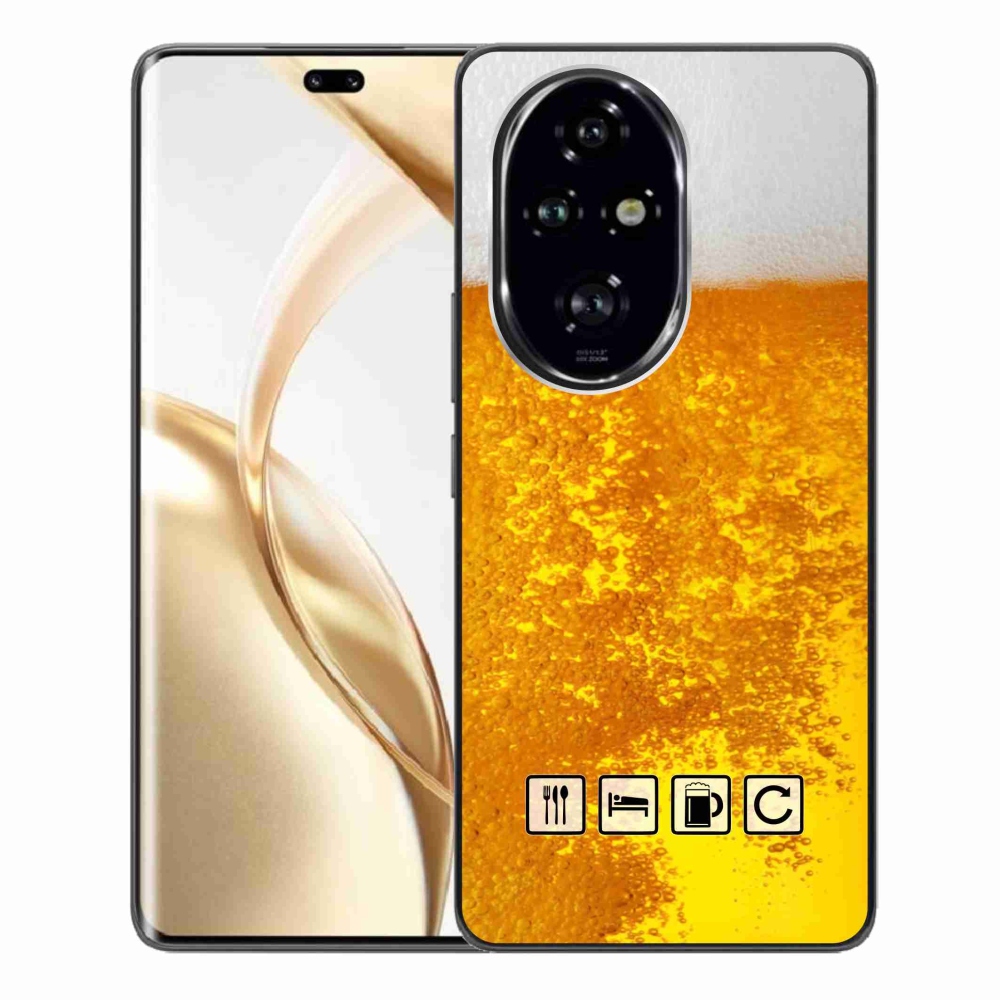 Gelový kryt mmCase na Honor 200 Pro 5G - pivní motiv 3
