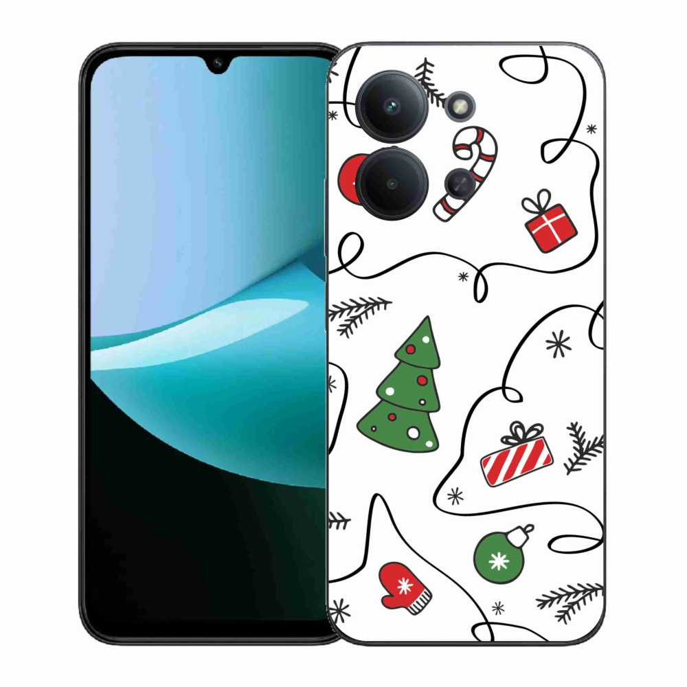 Gelový kryt mmCase na Xiaomi Redmi 15C 4G (171mm)/Poco C85 4G (171mm) - vánoční motivy