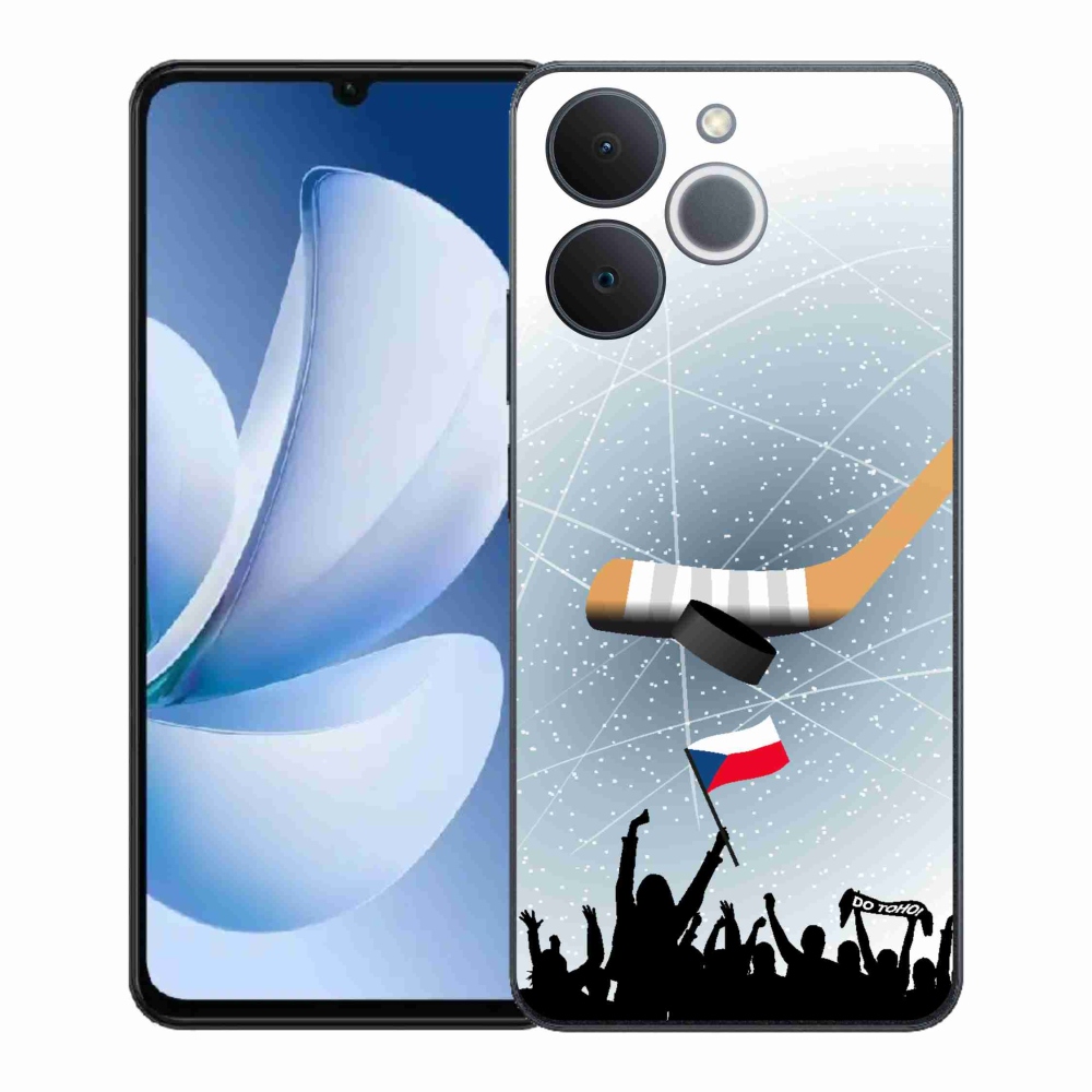 Gelový kryt mmCase na Realme Note 70T - fanoušci hokeje