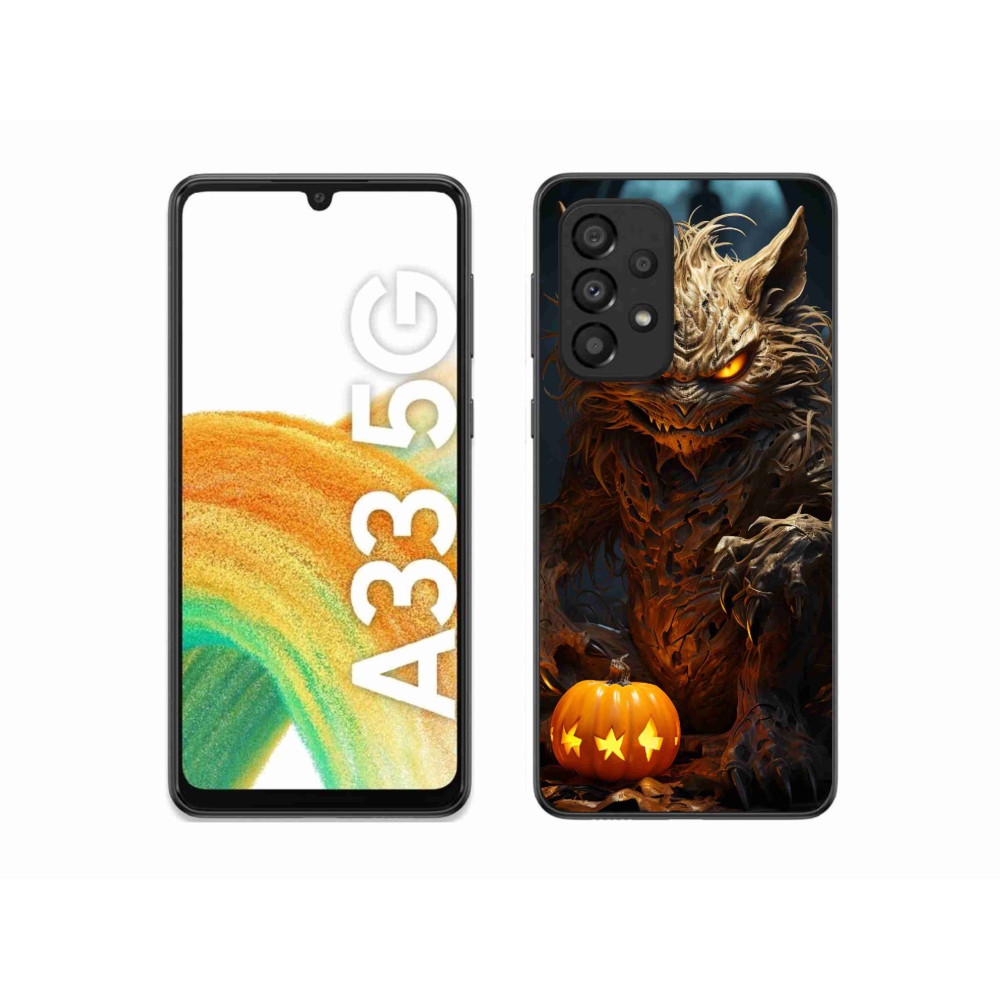 Gelový kryt mmCase na Samsung Galaxy A33 5G - halloweenská příšera