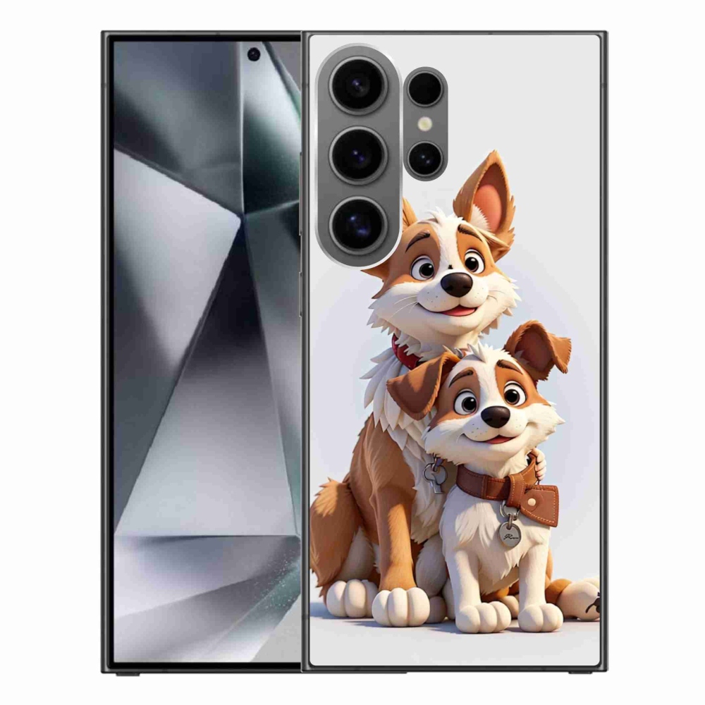 Gelový kryt mmCase na Samsung Galaxy S24 Ultra - kreslení psi