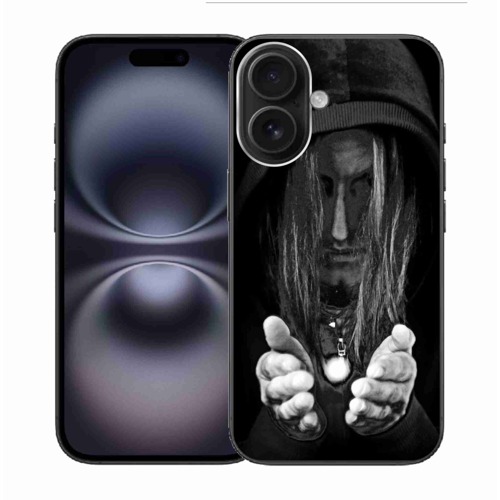 Gelový kryt mmCase na iPhone 16 - tajemná osoba