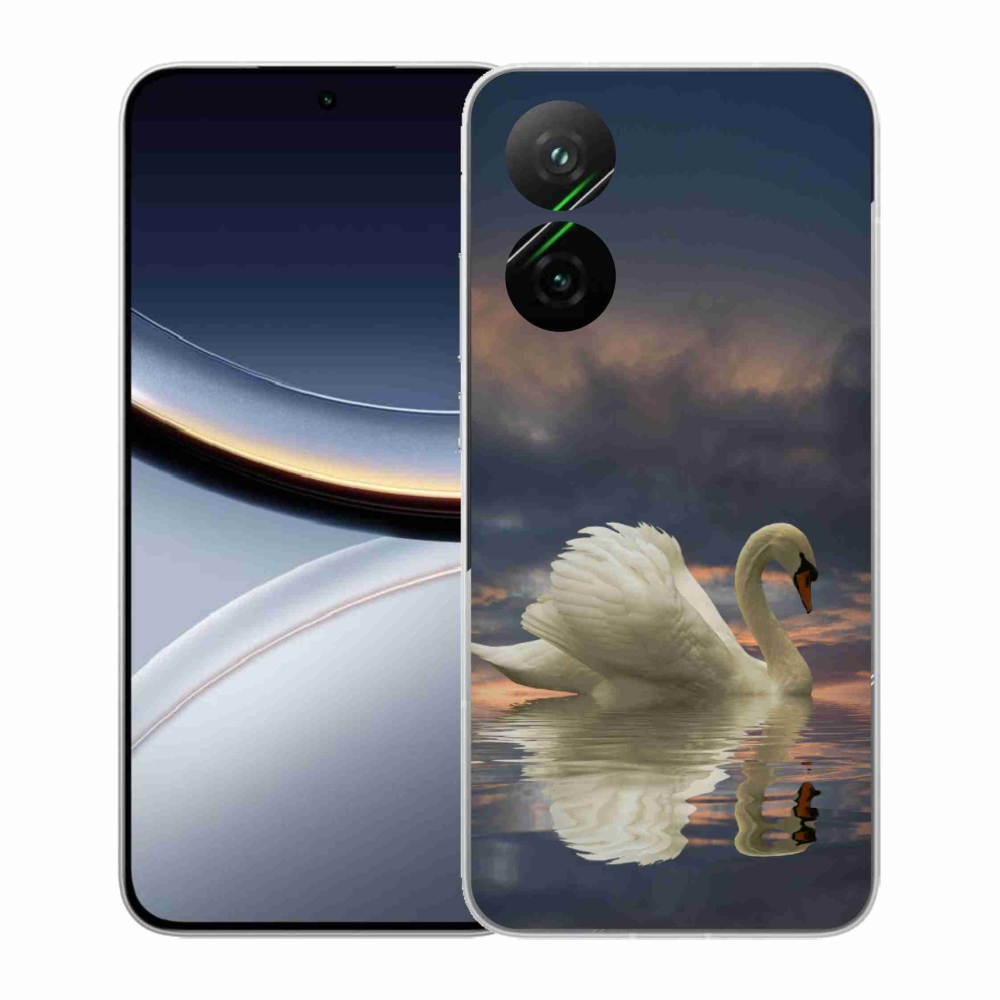 Gelový kryt mmCase na Xiaomi Poco F7 5G - labuť