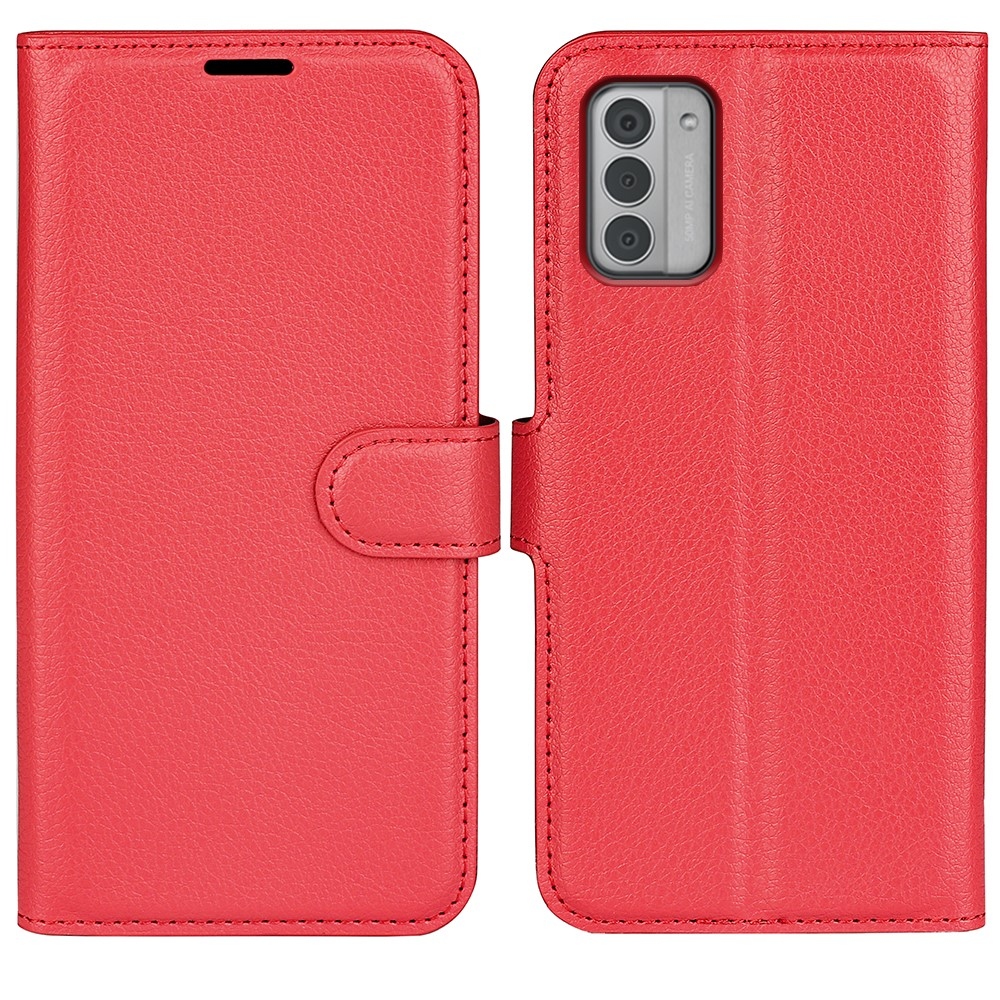 Litchi knížkové pouzdro na Nokia G42 - červené