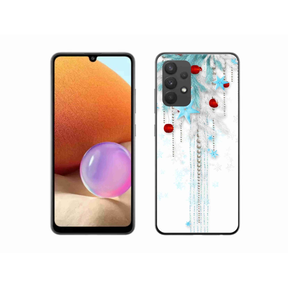 Gelový kryt mmCase na Samsung Galaxy A32 4G - vánoční ozdoby