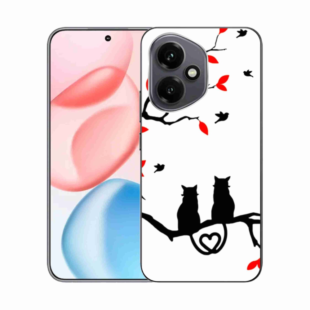 Gelový kryt mmCase na Honor 400 - kočičí láska