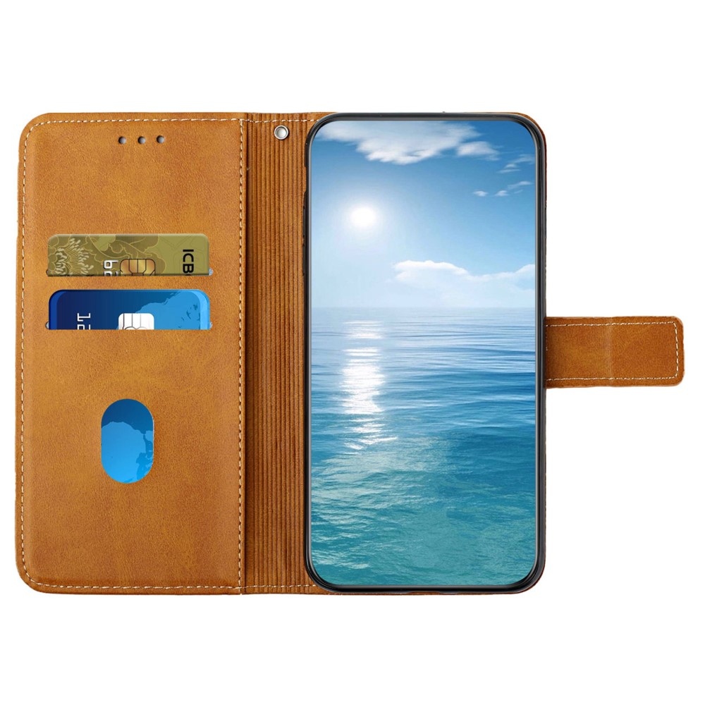 Line knížkové pouzdro na Xiaomi Redmi Note 14 5G - žluté