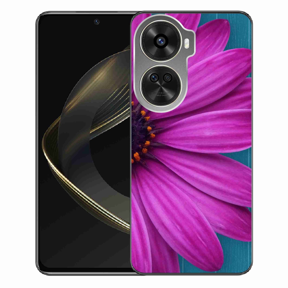 Gelový obal mmCase na Huawei Nova 12 SE - fialová kopretina