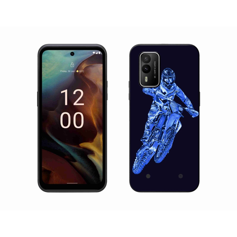 Gelový kryt mmCase na Nokia XR21 - motocross 1