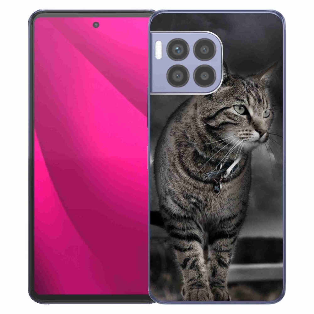 Gelový kryt mmCase na T-Mobile T Phone 2 Pro - kočka
